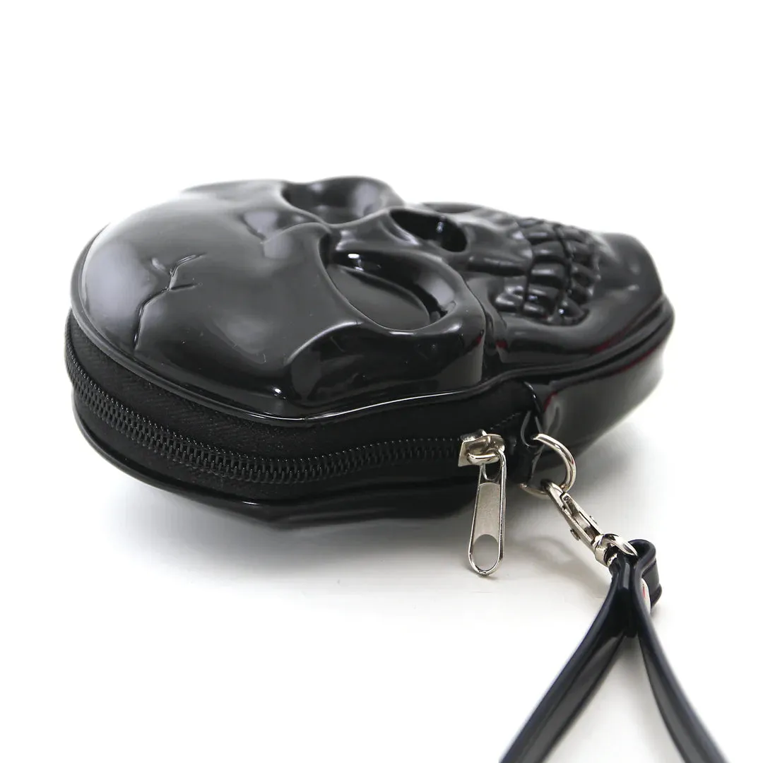 Skull Zippered Wristlet