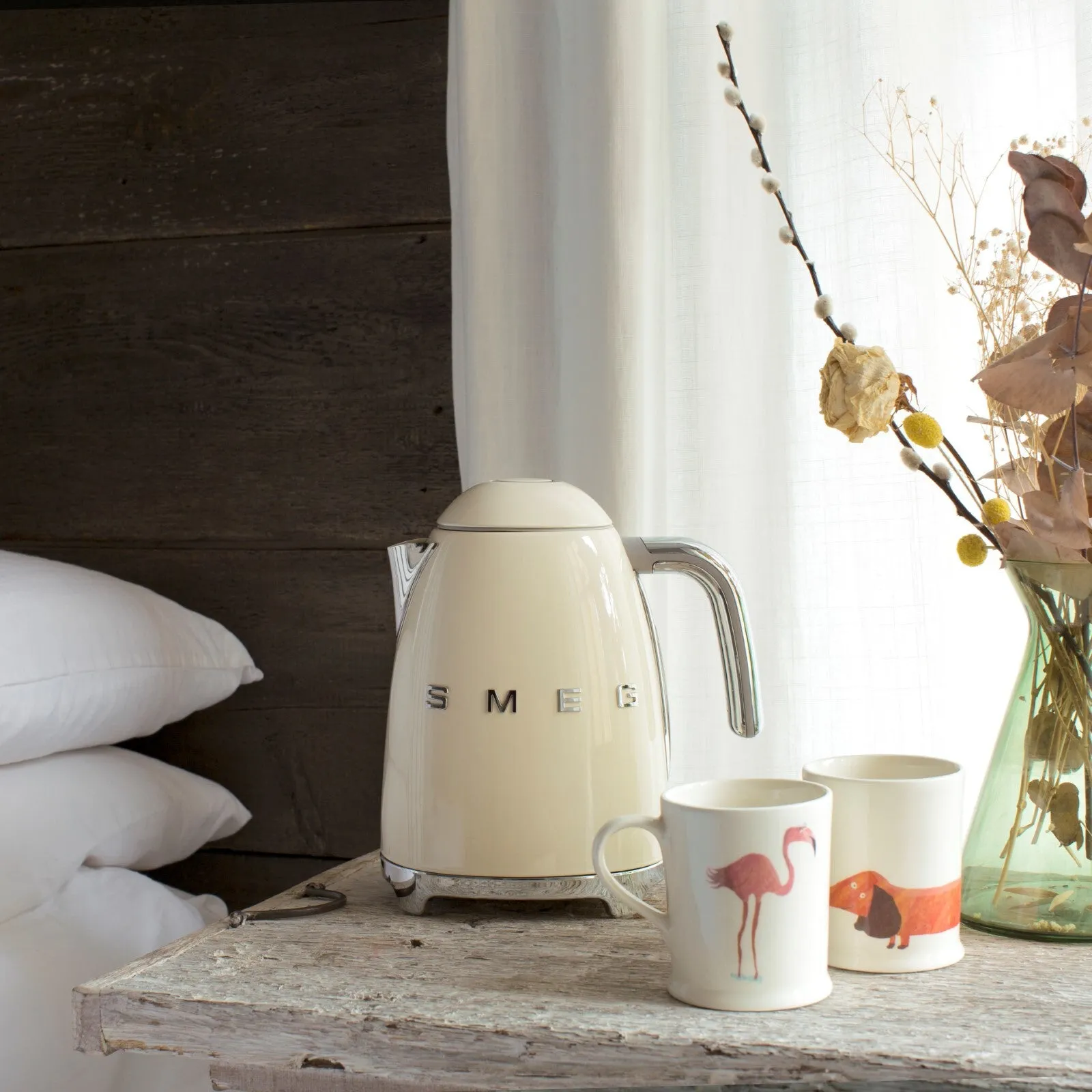 Smeg KLF03CRUK electric kettle 1.7 L 3000 W Cream