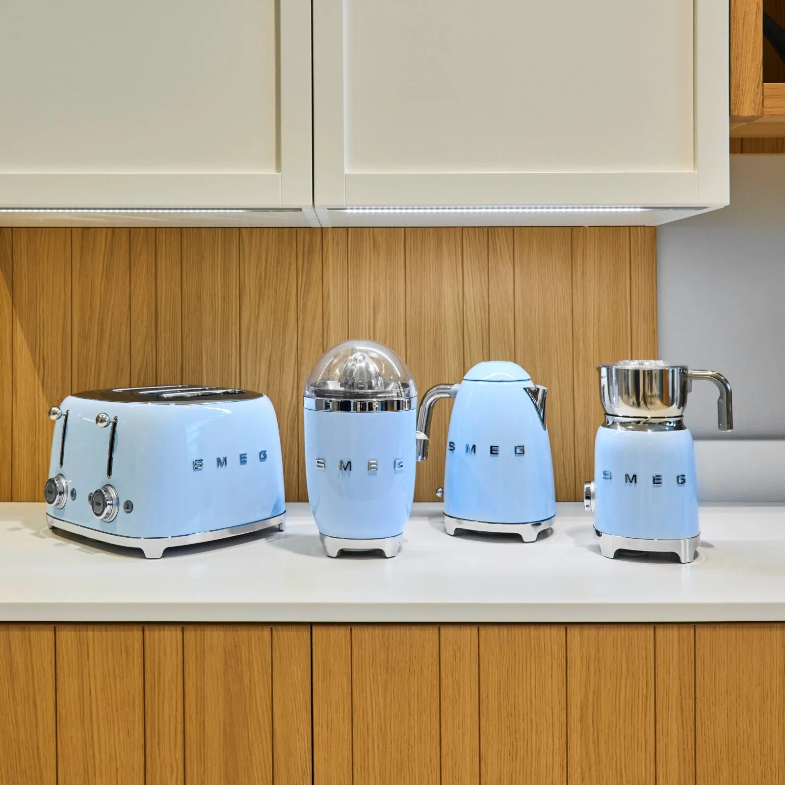 Smeg KLF03PBUK electric kettle 1.7 L 3000 W Blue
