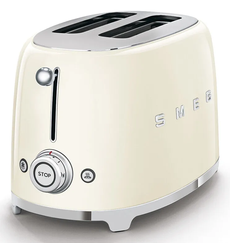 Smeg TSF01CRUK toaster 6 2 slice(s) 950 W Cream