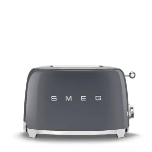 Smeg Two Slice Toaster Grey TSF01GREU