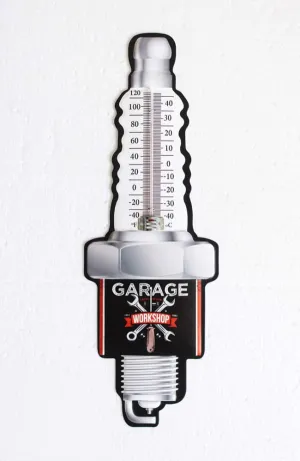 SPARK PLUG THERMOMETER WALL ART