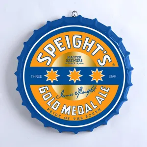 SPEIGHTS BEER BOTTLE TOP  METAL WALL ART