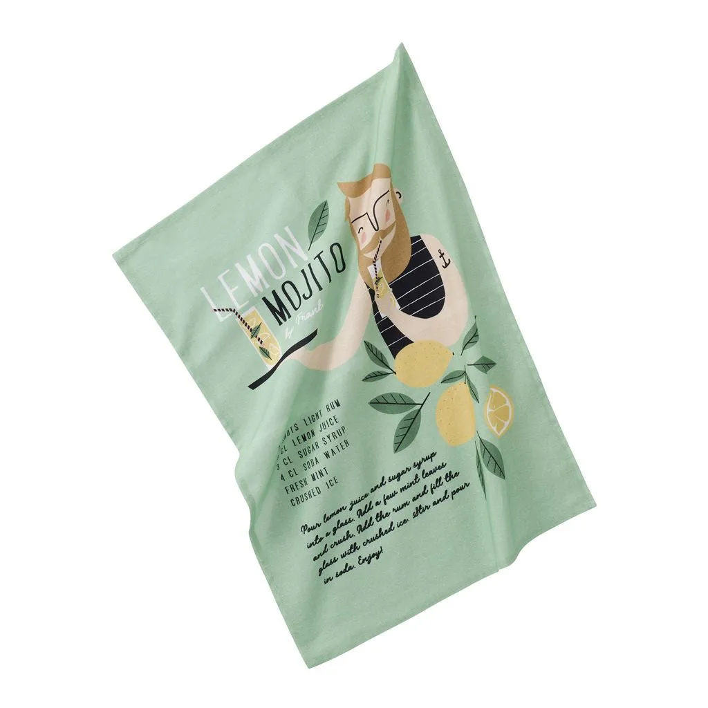 Spira Kompis Tea Towel Frank Lemon Mojito, 47x65 Cm