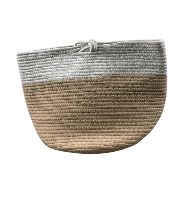Sprucely Nesting Rope Baskets Set Of 2, Medium, Oat