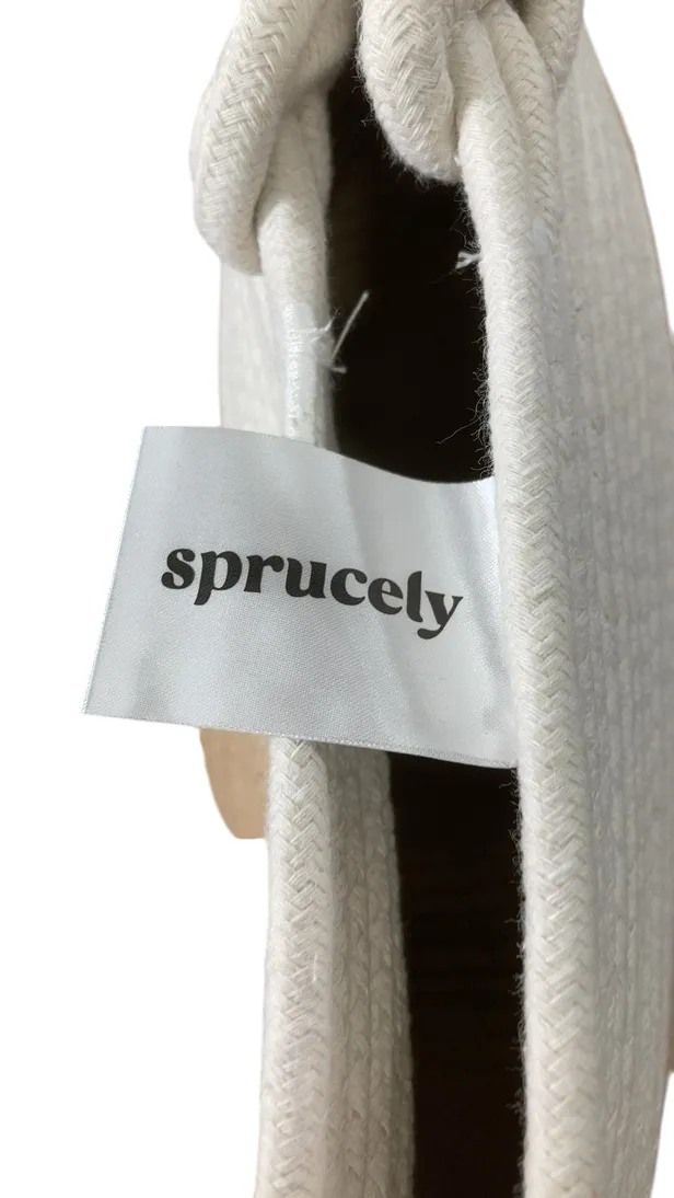 Sprucely Nesting Rope Baskets Set Of 2, Medium, Oat
