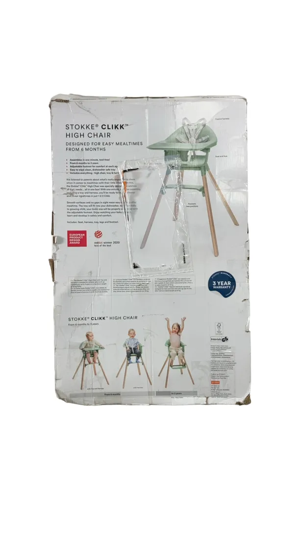 Stokke Clikk High Chair, White