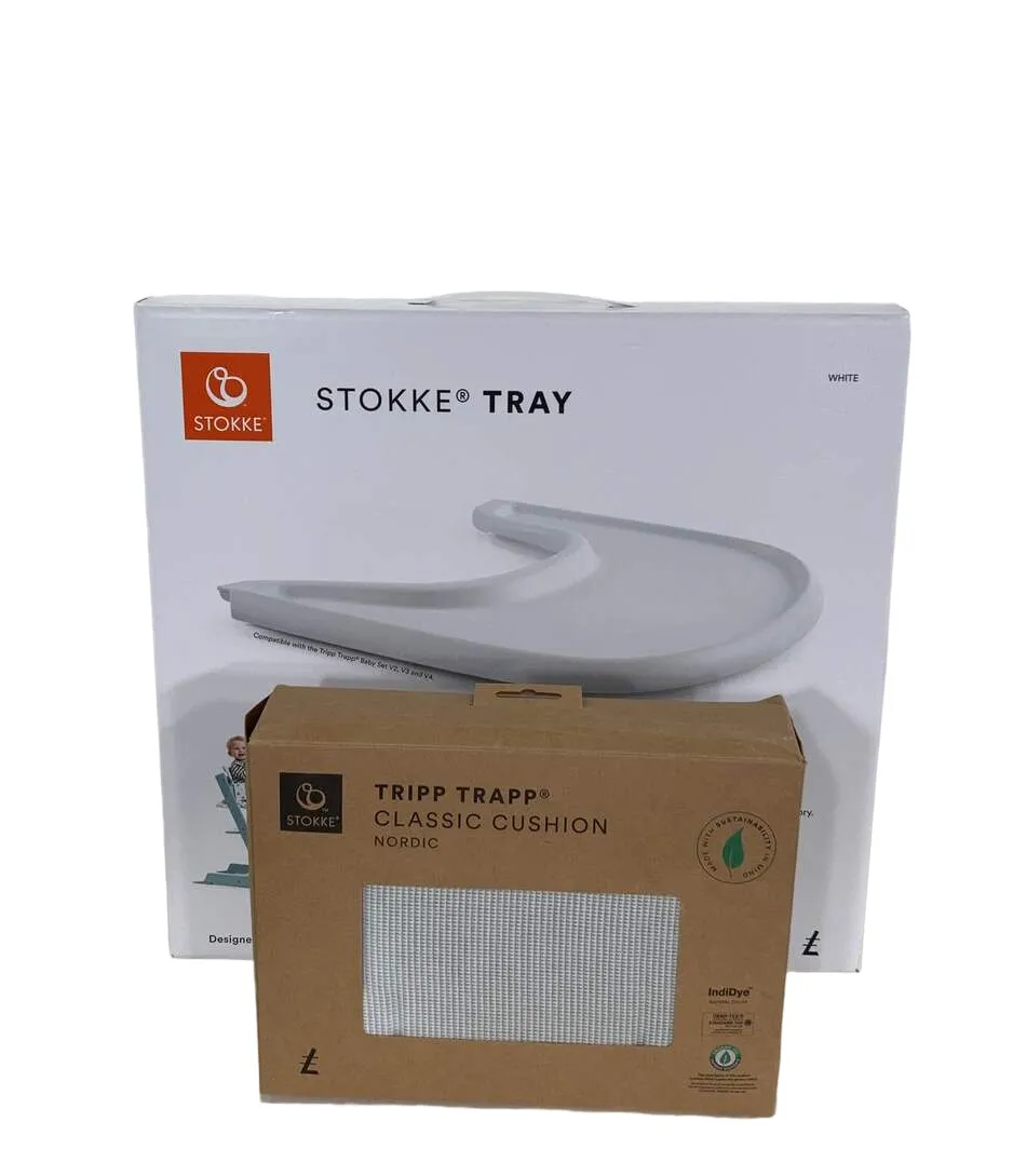 Stokke Tripp Trapp Complete High Chair, Whitewash, Nordic Grey, 1