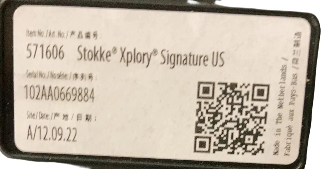 Stokke Xplory X Stroller Frame, 2022, Black/Gold