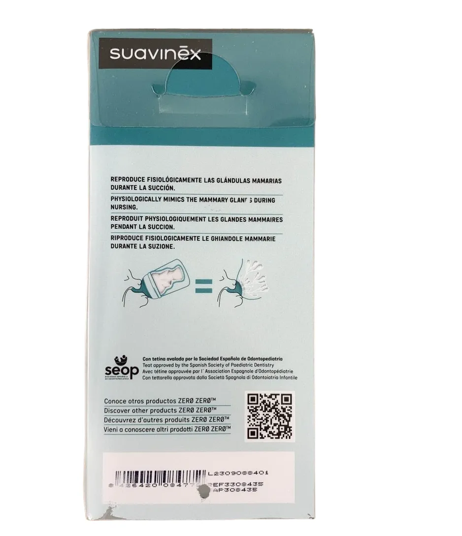 Suavinex Zero Zero Anti-Colic Bottle, 9oz, Medium