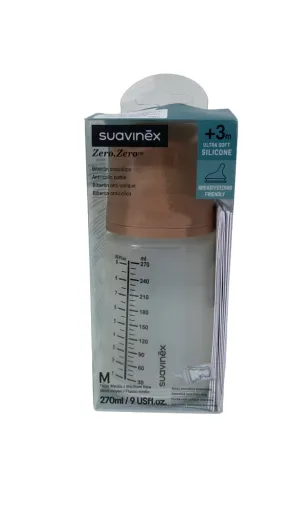 Suavinex Zero Zero Anti-Colic Bottle, 9oz, Medium