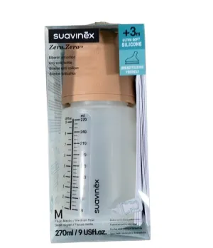Suavinex Zero Zero Anti-Colic Bottle, 9oz, Medium
