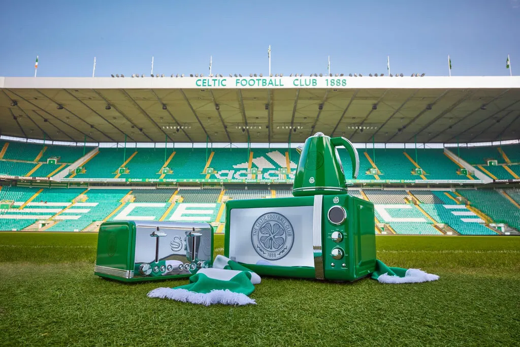 Swan Celtic FC Green 4 Slice Toaster