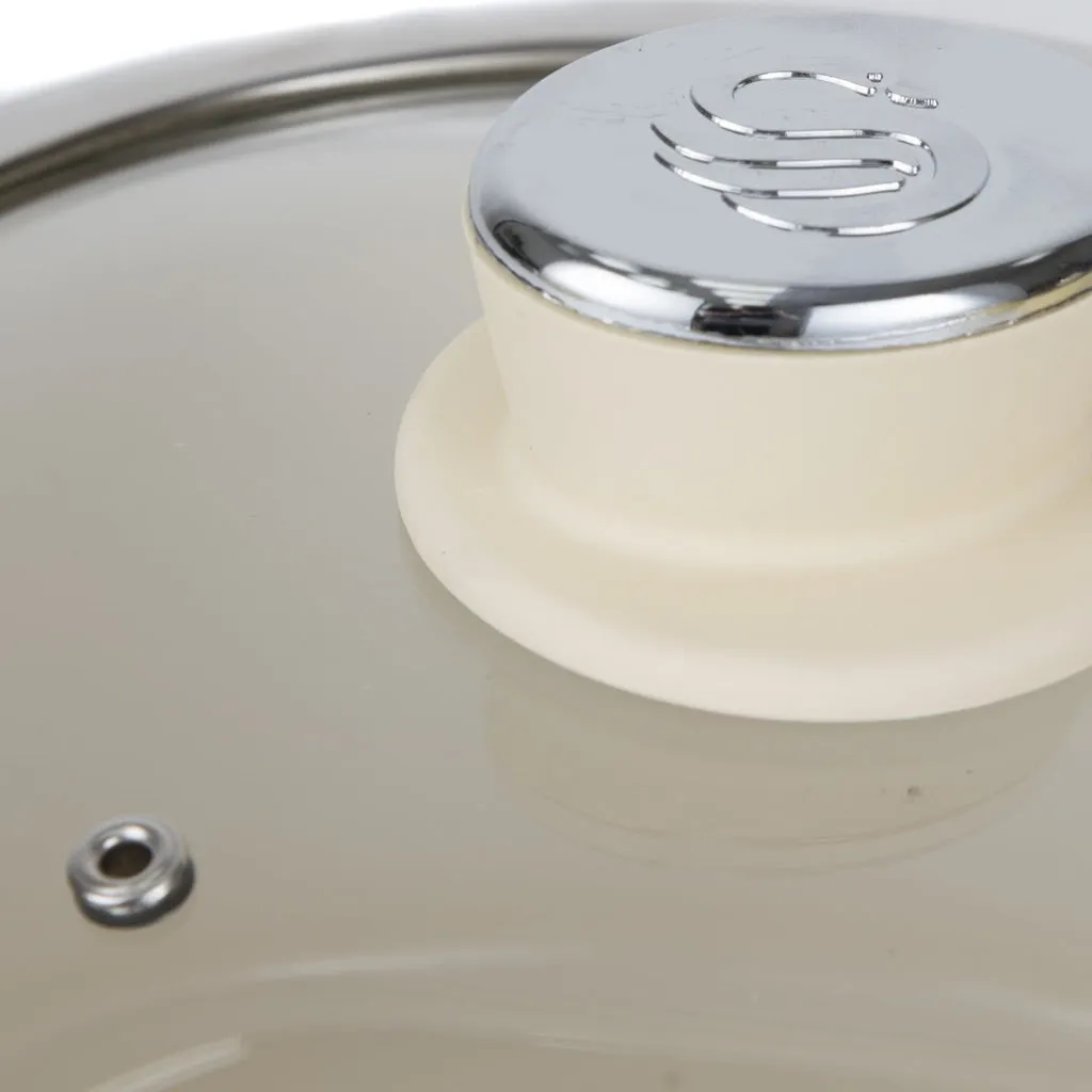 Swan Retro 5 Piece Pan Set Cream