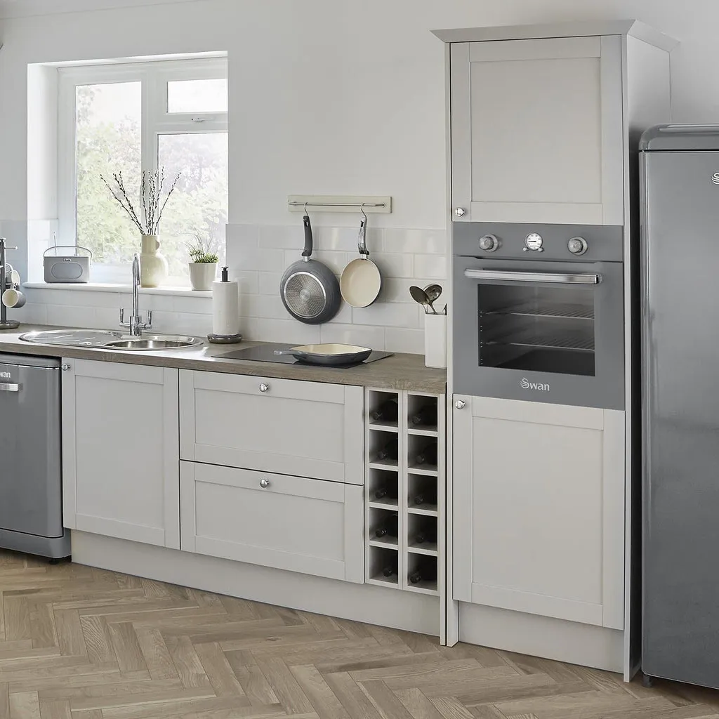 Swan Retro 5 Piece Pan Set Grey