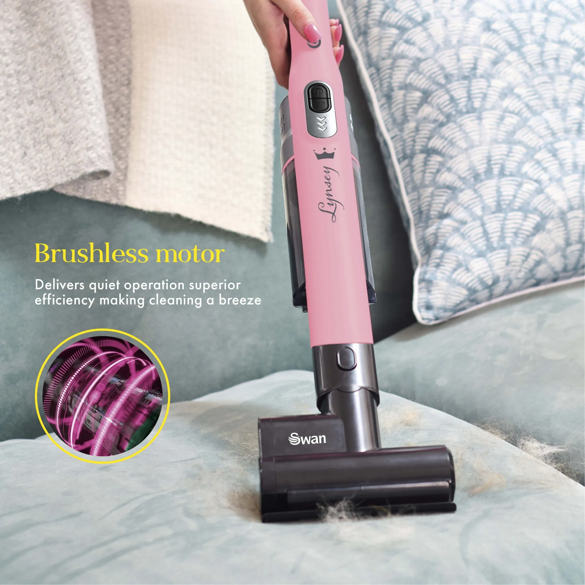 Swan SC15829QOC Lynsey Queen of Clean Handheld Cordless Vacuum 200W