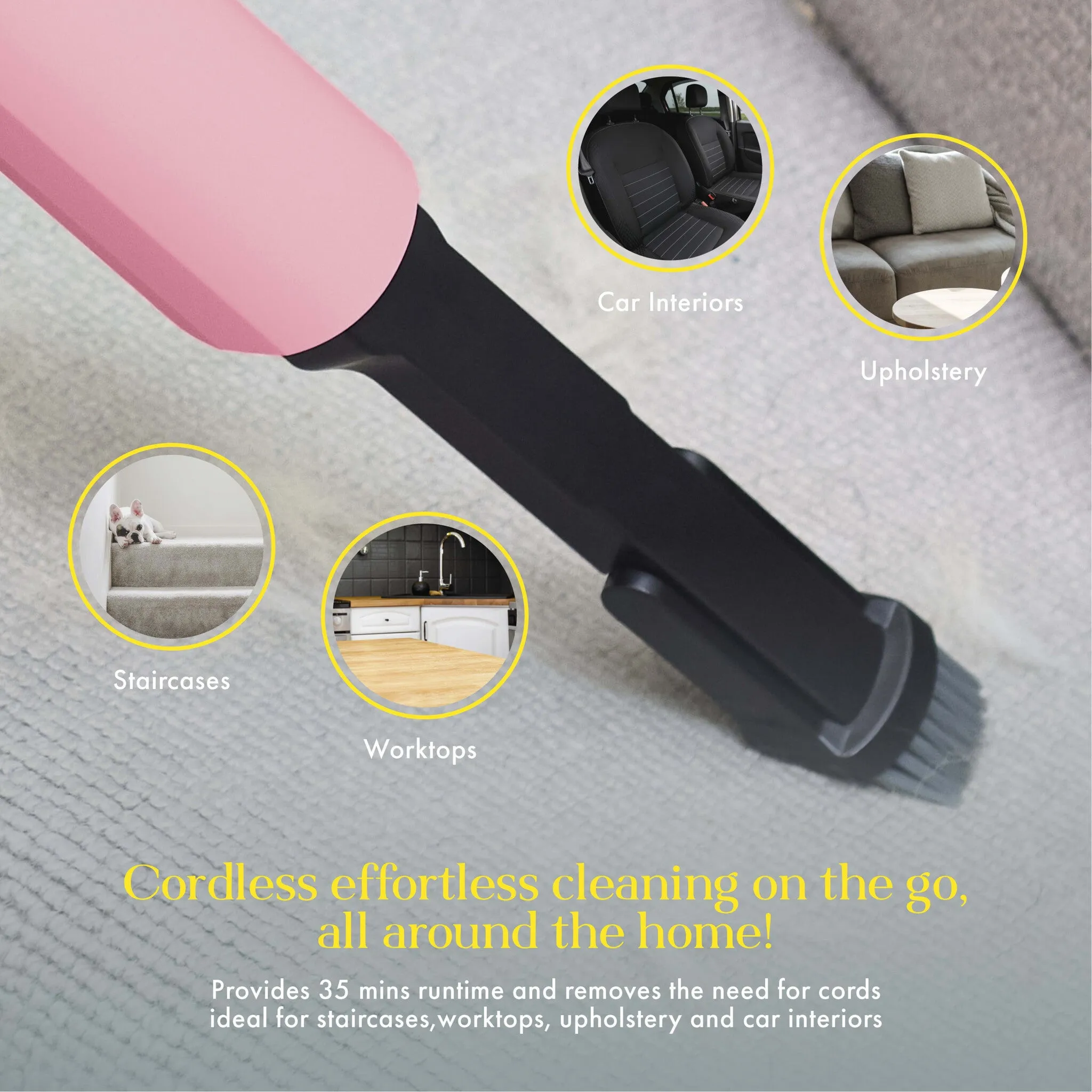 Swan SC15829QOC Lynsey Queen of Clean Handheld Cordless Vacuum 200W