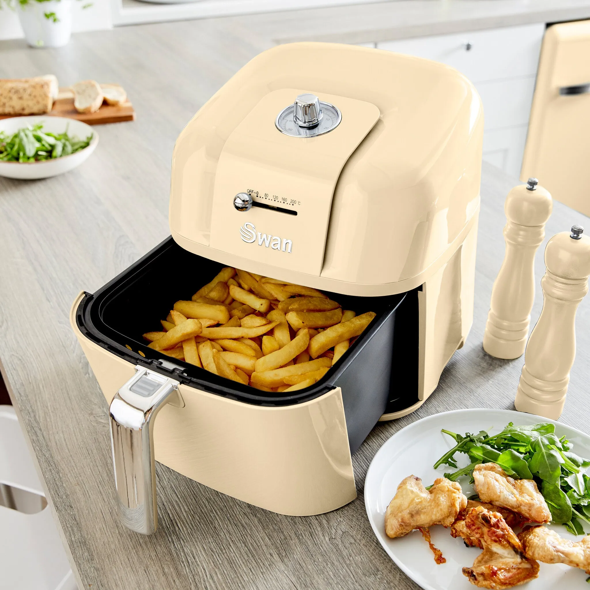 Swan SD10510CN fryer 6 L Stand-alone Hot air fryer Cream
