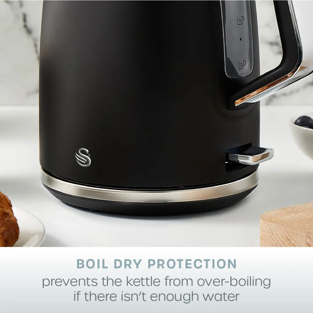 Swan Serenity 1.7 L 3000W Kettle- Black