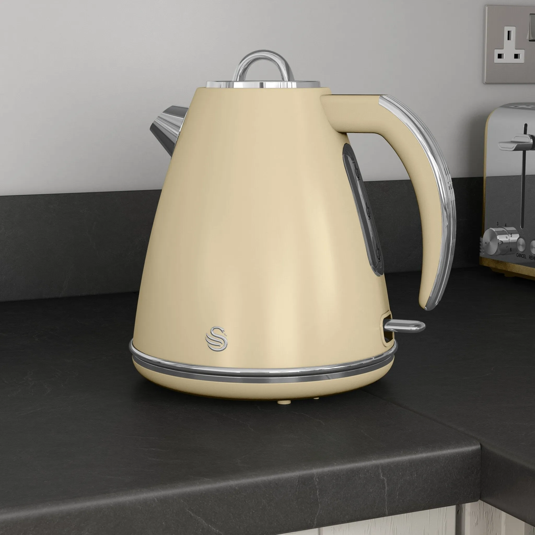 Swan SK19020CN electric kettle 1.5 L 3000 W Yellow