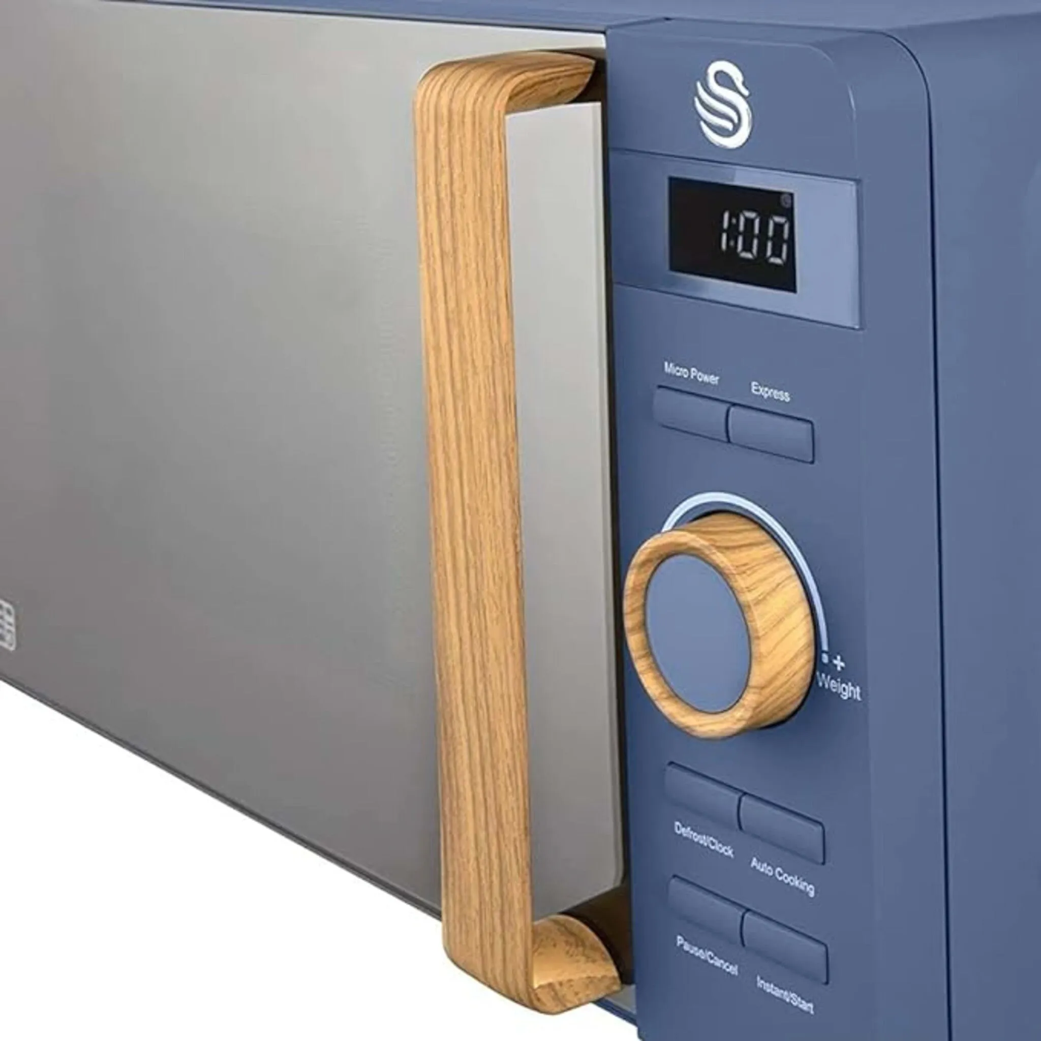 Swan SM22036LBLUN 800W 20L Nordic Digital Microwave - Blue
