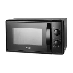 Swan SM4420BLK microwave Black Solo microwave Countertop 20 L 700 W