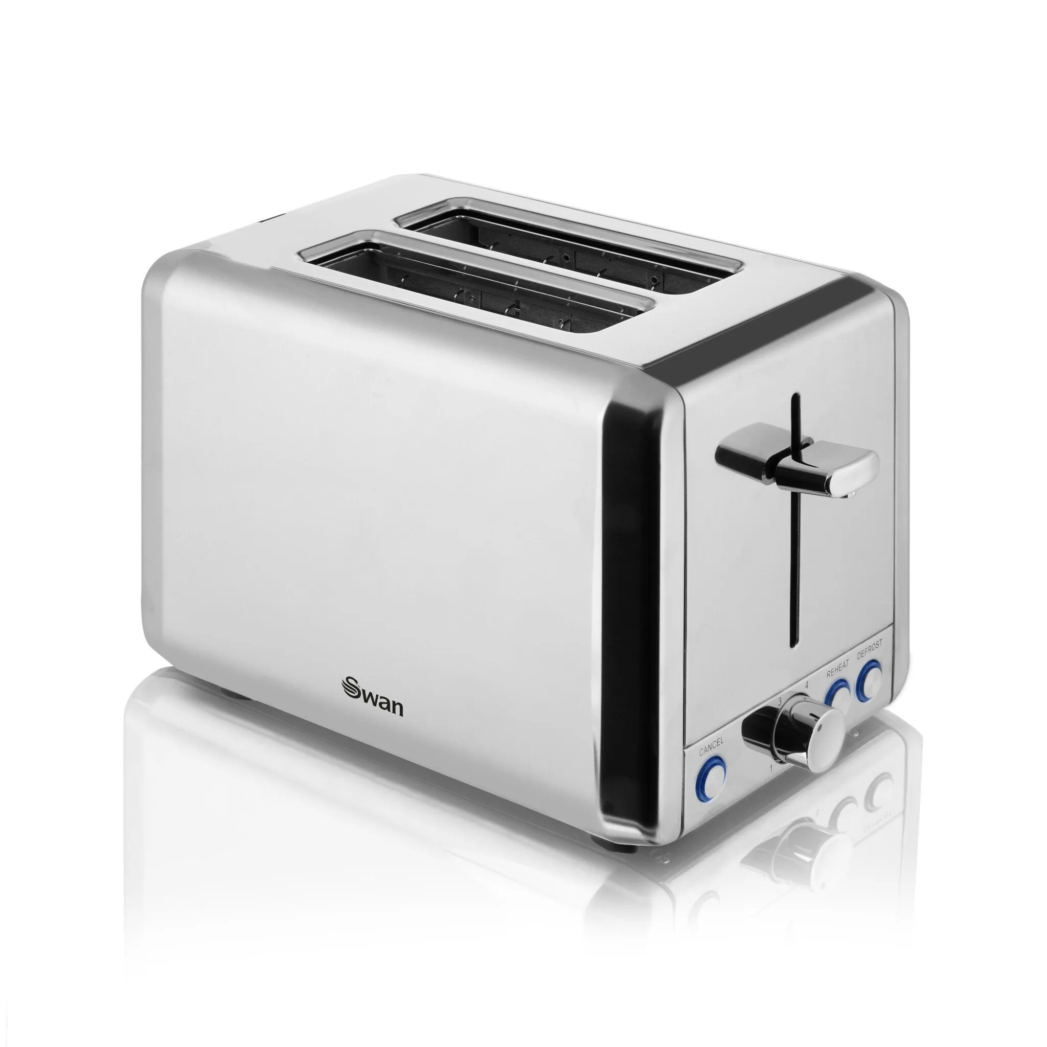 Swan ST14062N toaster 2 slice(s) 925 W Stainless steel