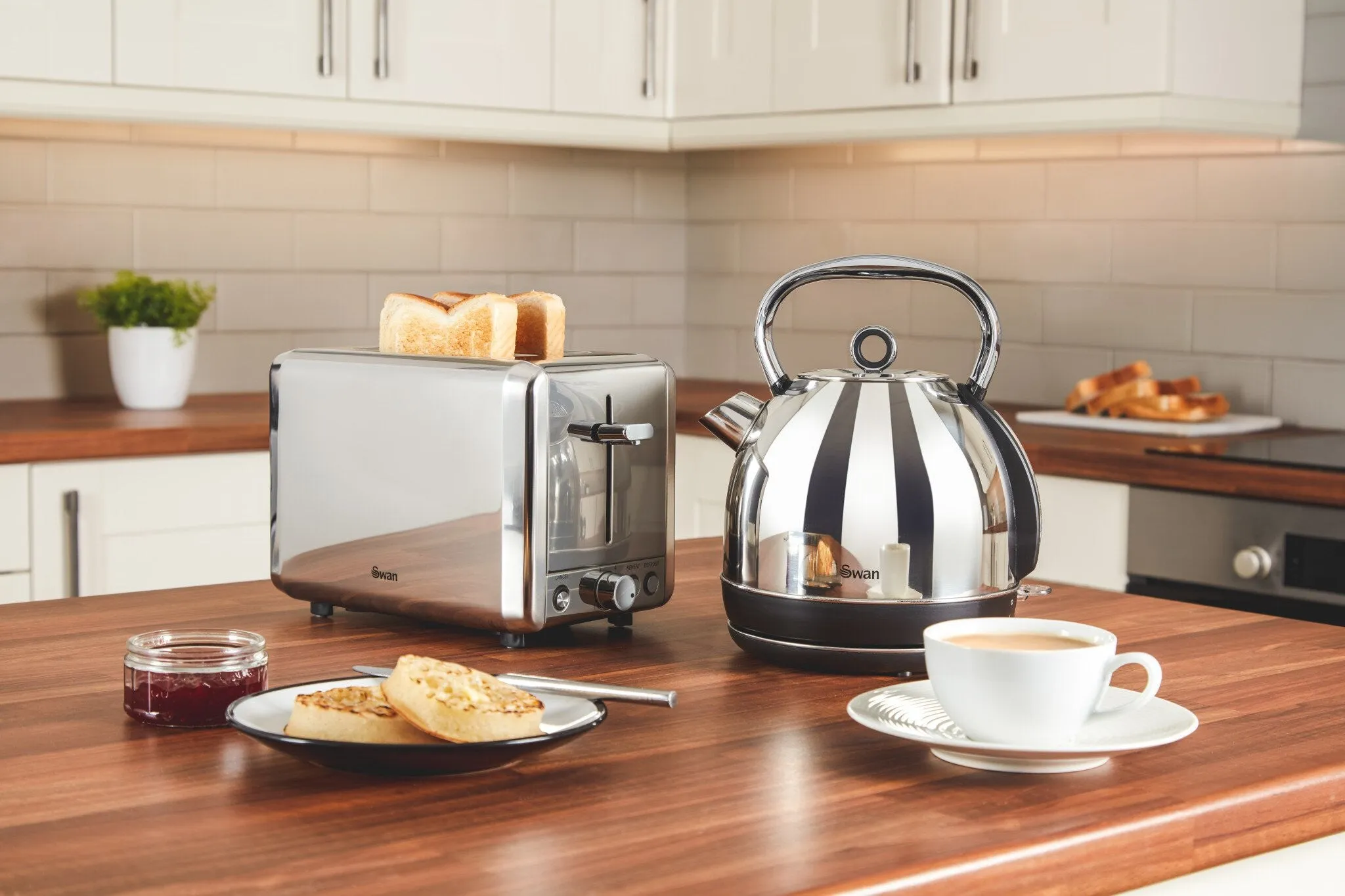 Swan ST14062N toaster 2 slice(s) 925 W Stainless steel