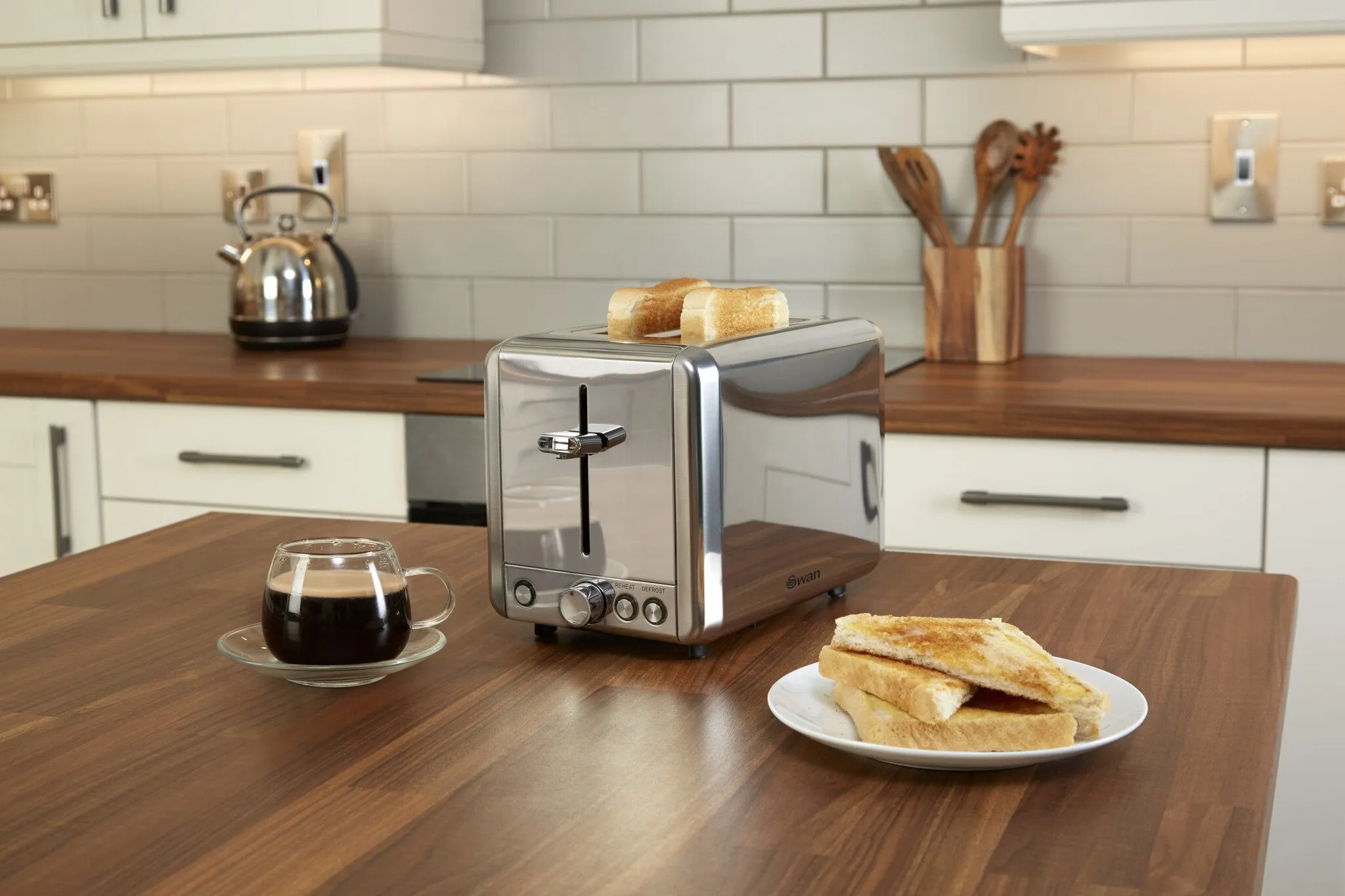 Swan ST14062N toaster 2 slice(s) 925 W Stainless steel