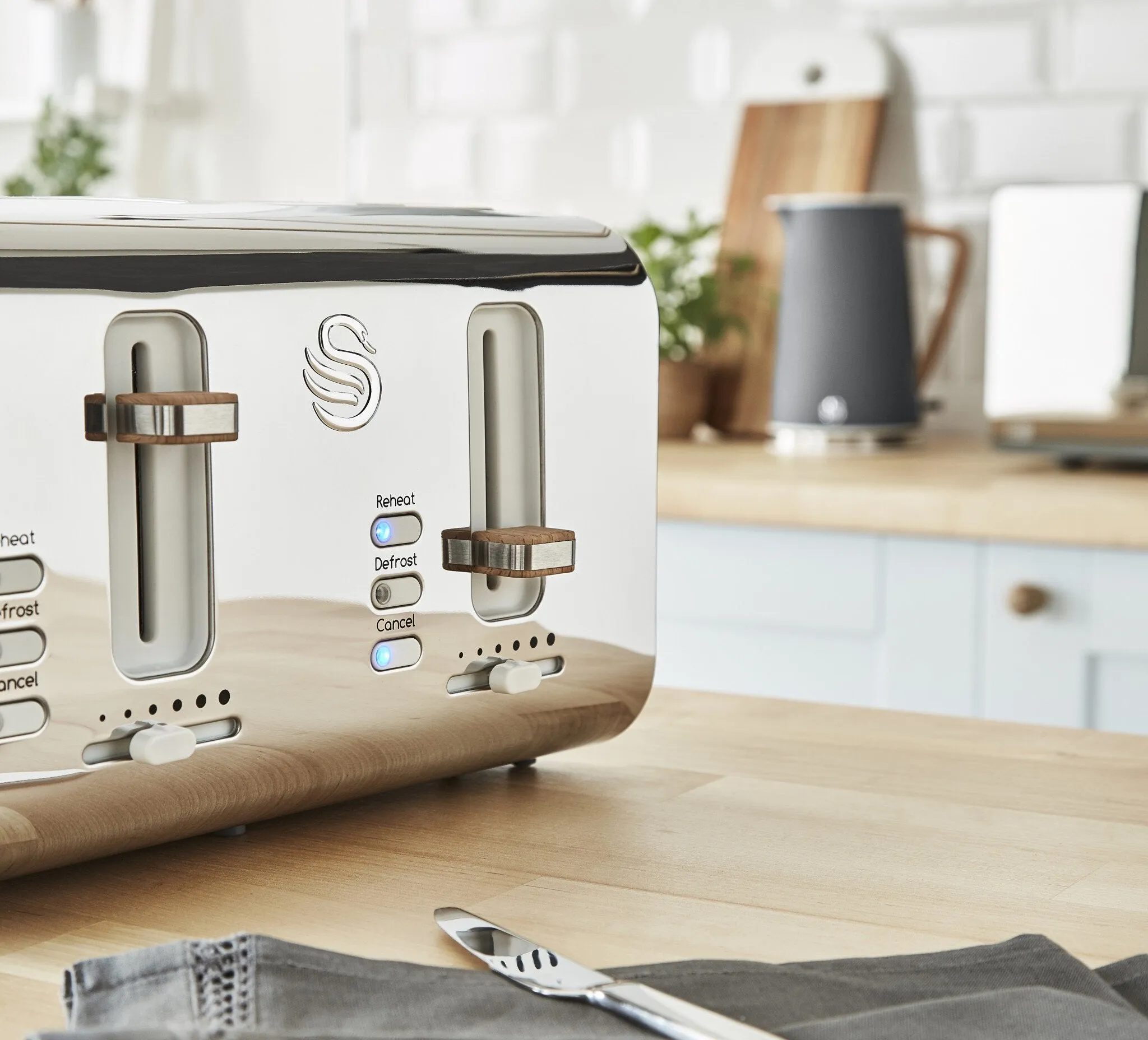 Swan ST14620GRYN toaster 6 4 slice(s) 1500 W Grey