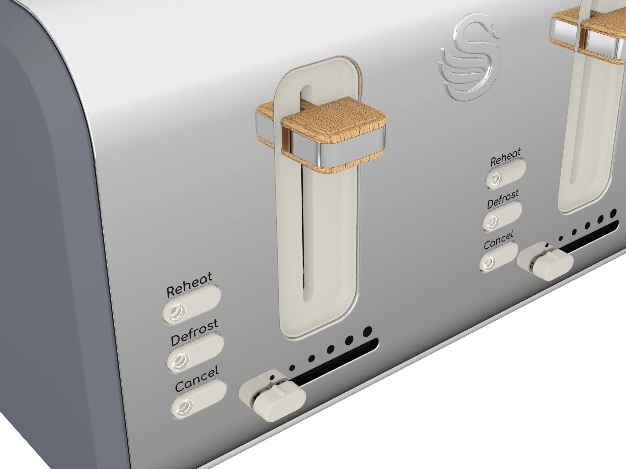 Swan ST14620GRYN toaster 6 4 slice(s) 1500 W Grey