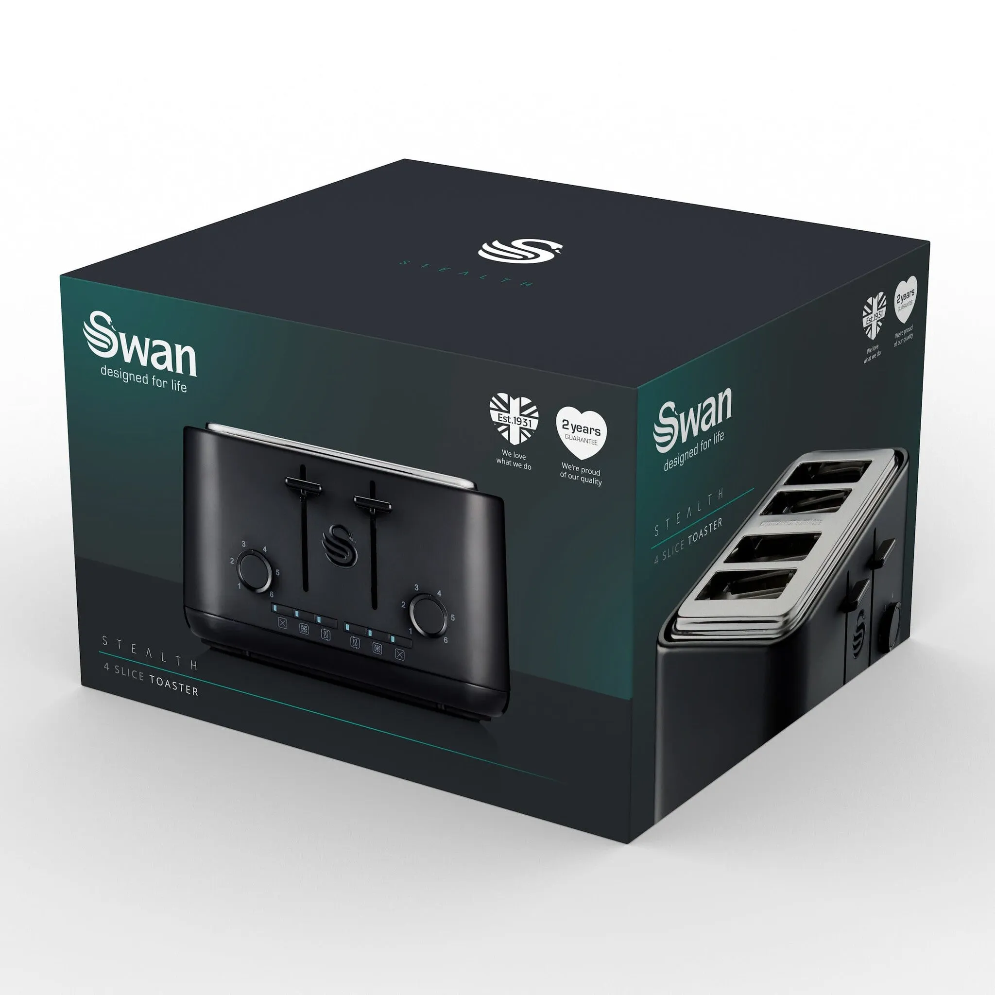 Swan Stealth 4 Slice Toaster