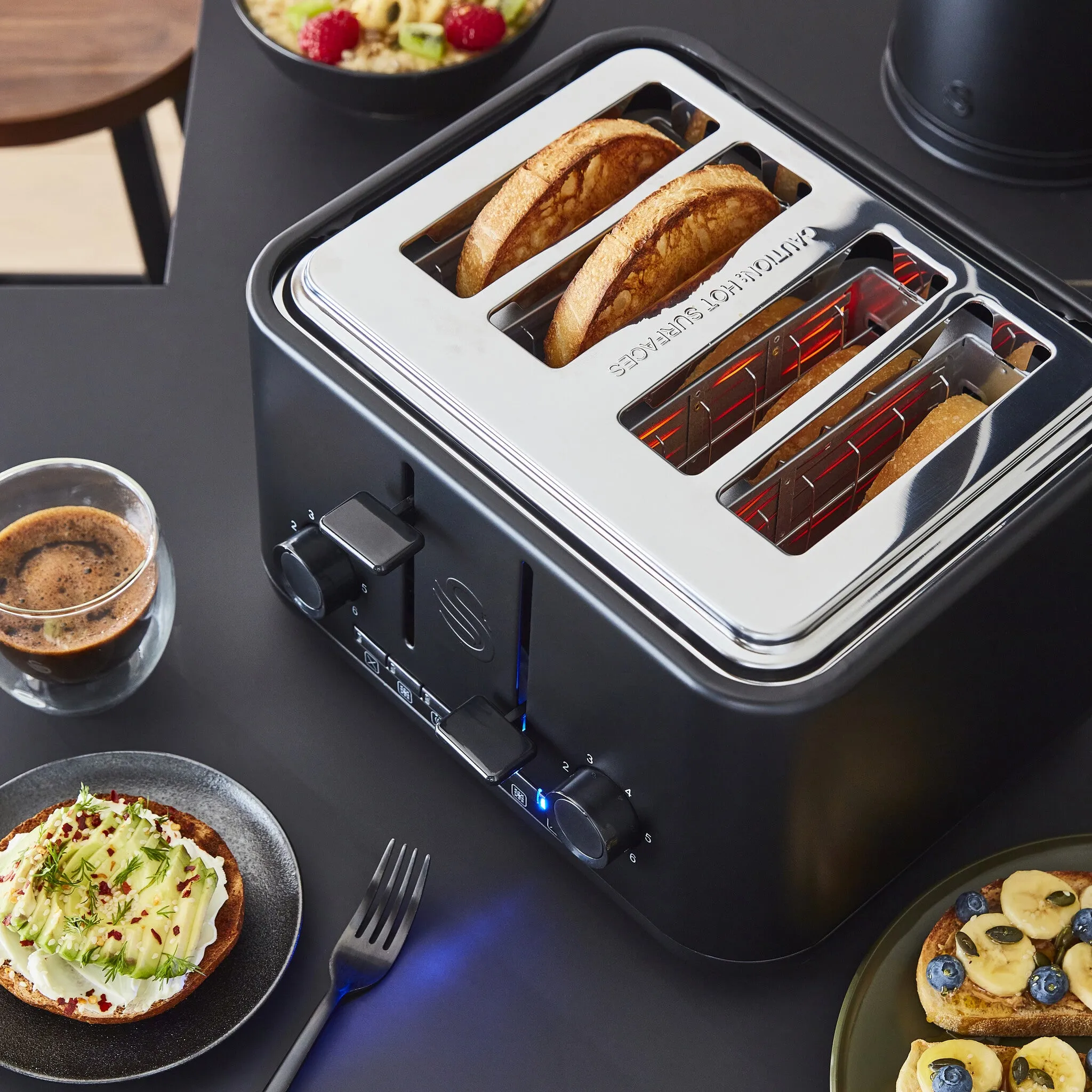 Swan Stealth 4 Slice Toaster