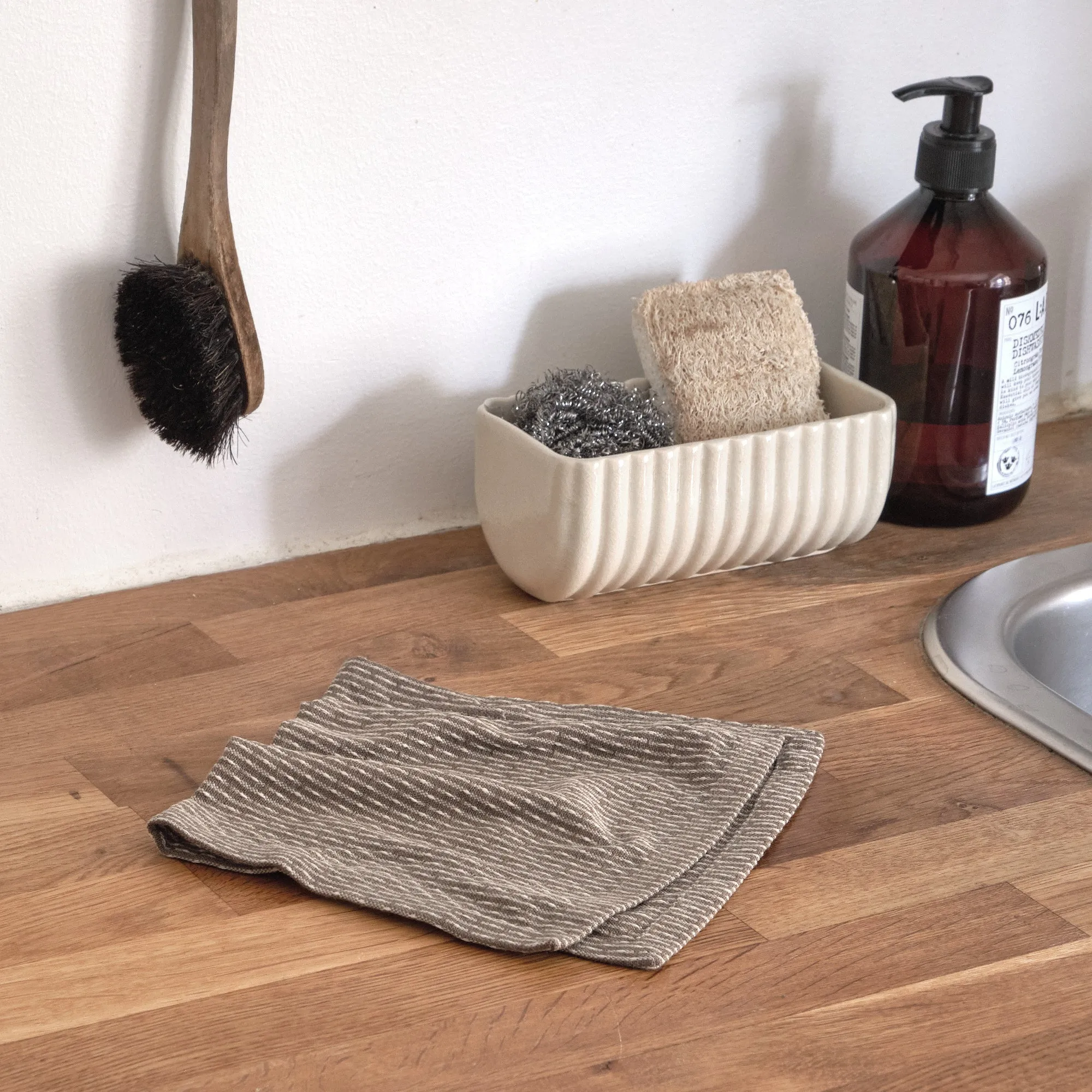 The Organic Company Urban Kitchen Cloth 3 Pcs., Clay/Stone
