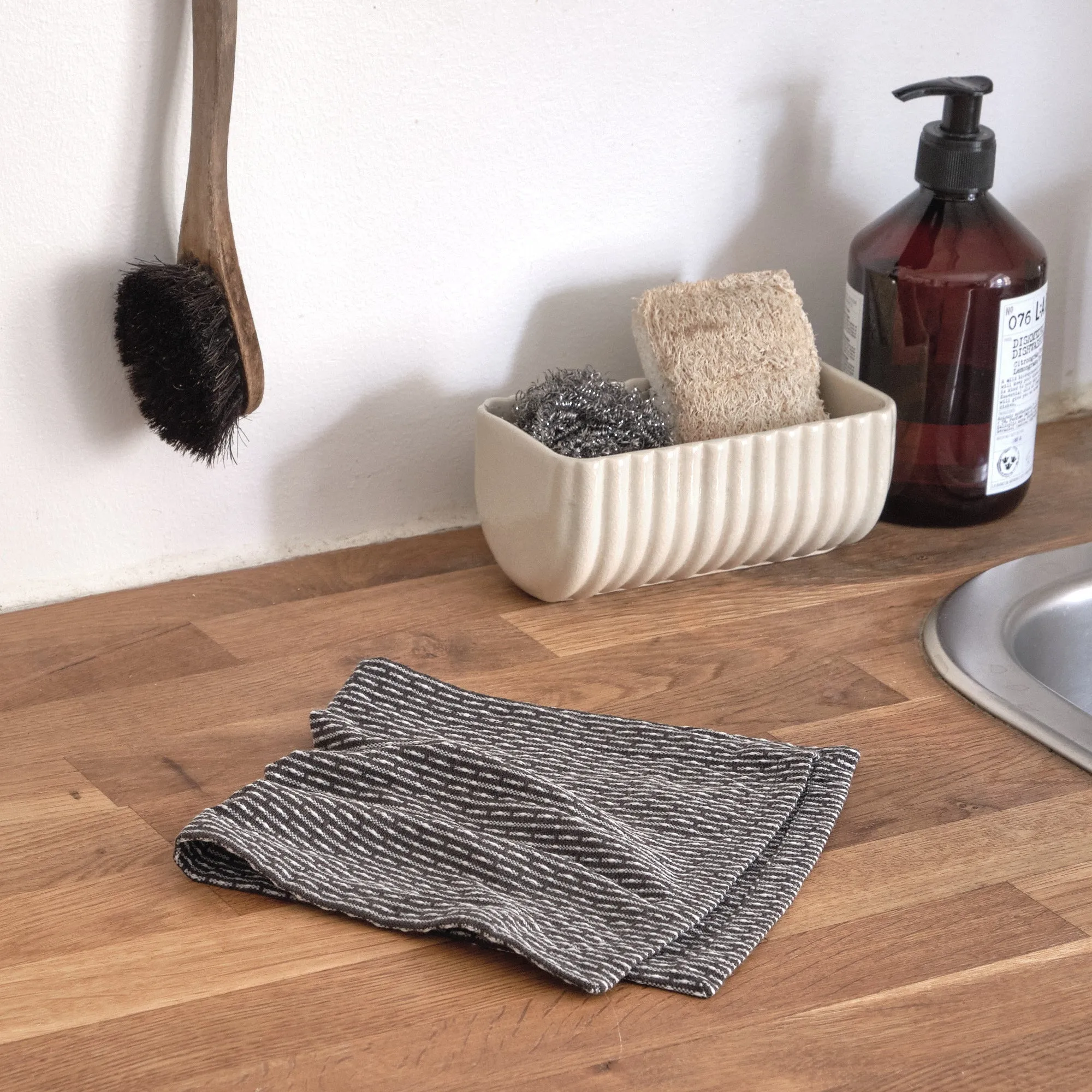 The Organic Company Urban Kitchen Cloth 3 Pcs., Evening Grey