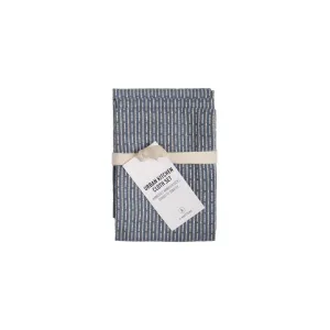 The Organic Company Urban Kitchen Cloth 3 Pcs., Grey Blue Stone