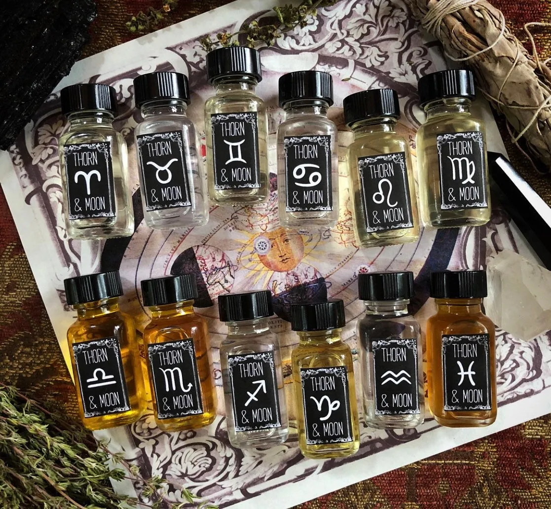 Thorn & Moon Zodiac Oil - Taurus - Pure Essential Oils- Rose, Vanilla, and Patchouli
