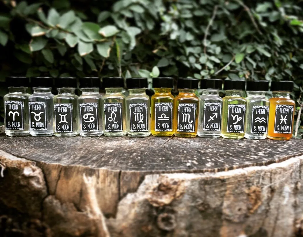 Thorn & Moon Zodiac Oil - Taurus - Pure Essential Oils- Rose, Vanilla, and Patchouli