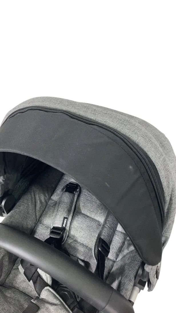 Thule Sleek Sibling Seat, Aluminum, Grey Melange, 2024