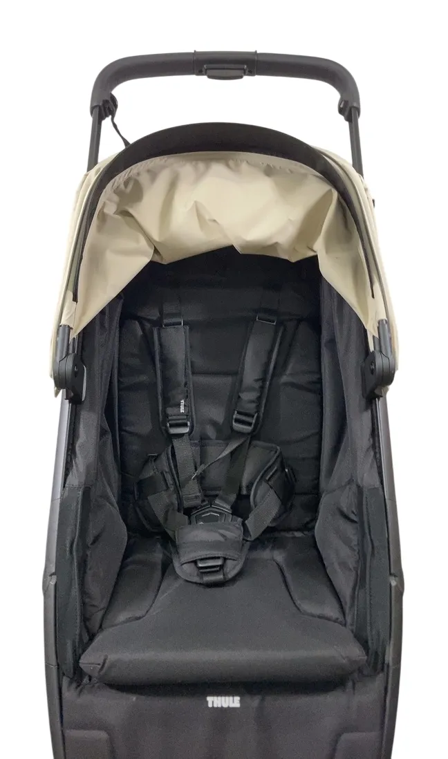 Thule Spring Stroller, Black, 2024, Soft Beige