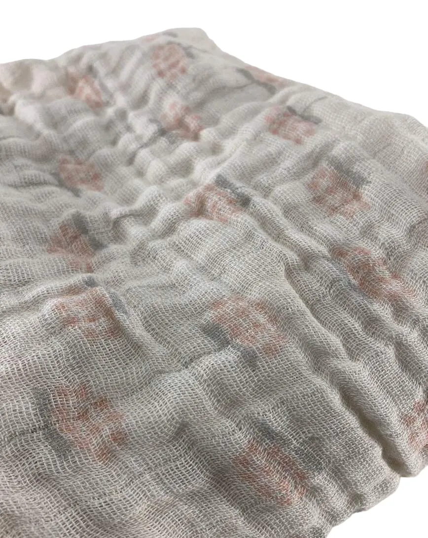 Tiny Kind Muslin Changing Pad Cover, Floral Bunch