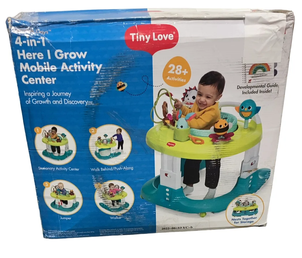 Tiny Love Here I Grow 4-in-1 Baby Walker And Activity Center, Meadow Days