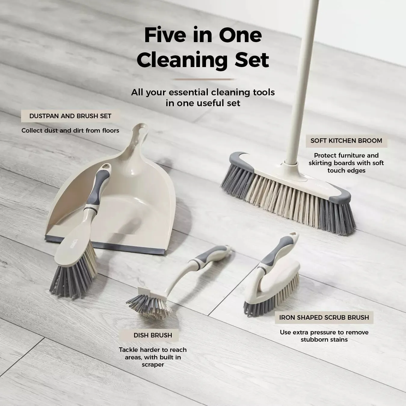 Tower 5-in-1 Cleaning Set - Latte