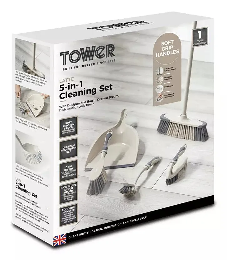 Tower 5-in-1 Cleaning Set - Latte