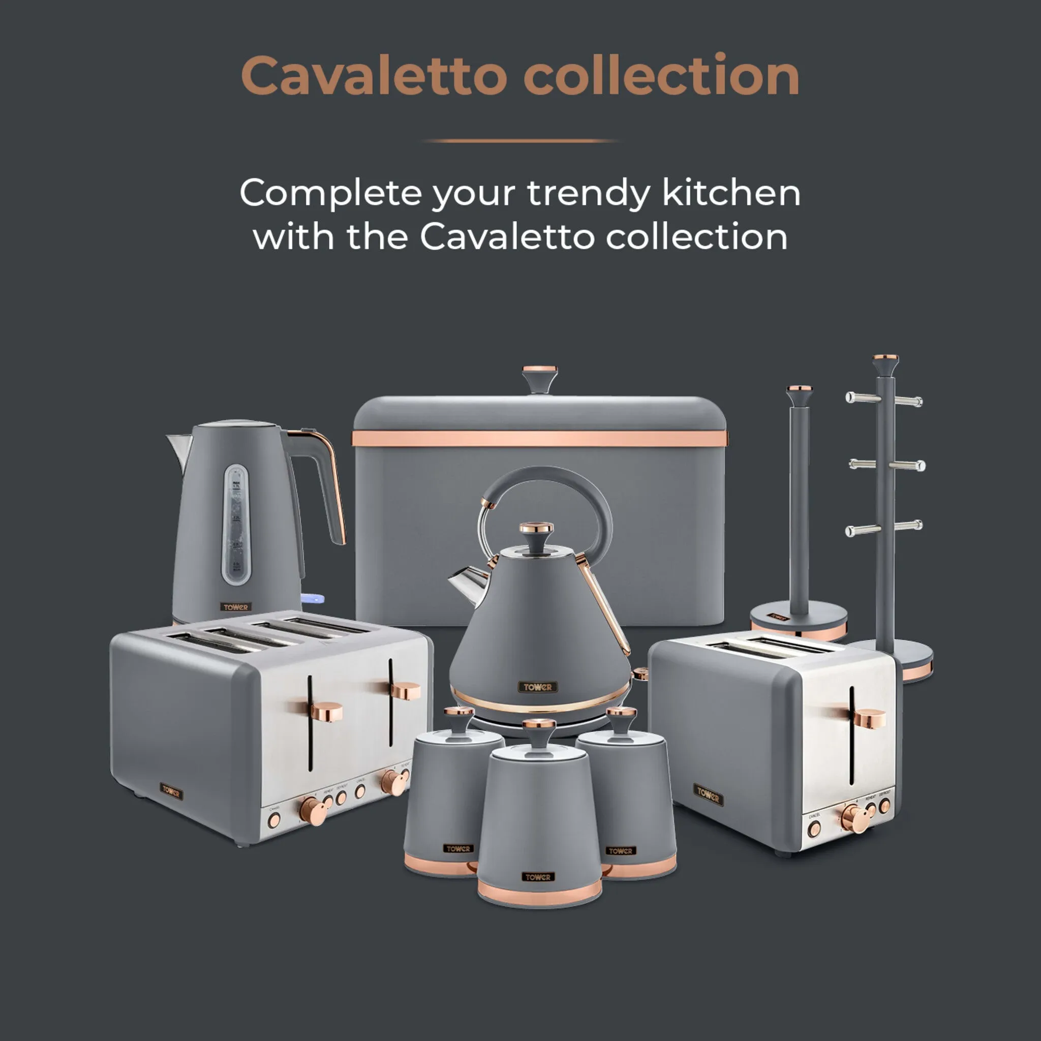 Tower Cavaletto 20L Manual Microwave - Grey