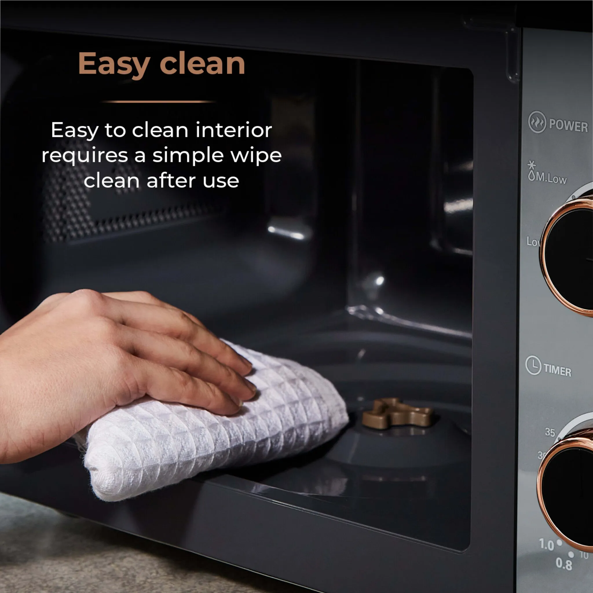 Tower Cavaletto 20L Manual Microwave - Grey