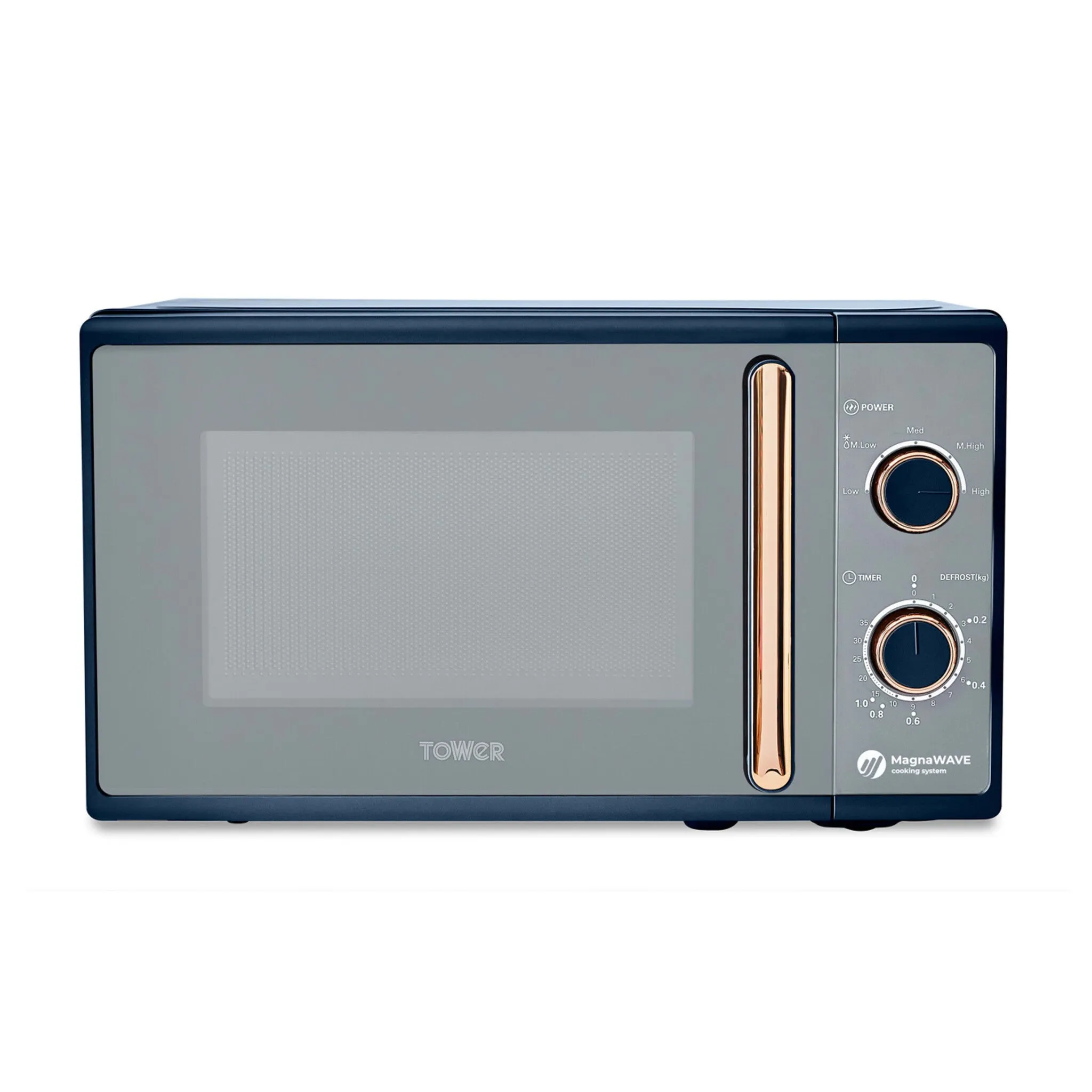 Tower Cavaletto 20L Manual Microwave - Midnight blue