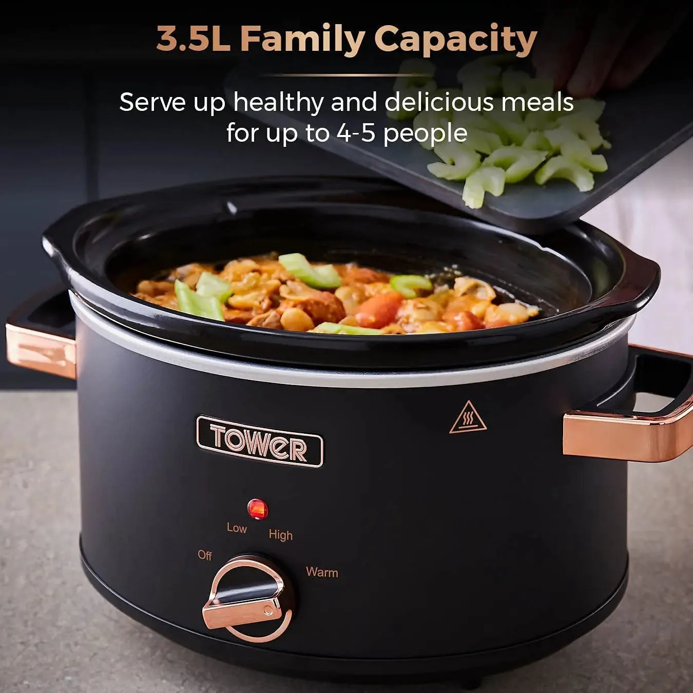 Tower Cavaletto 3.5L Slow Cooker- Black