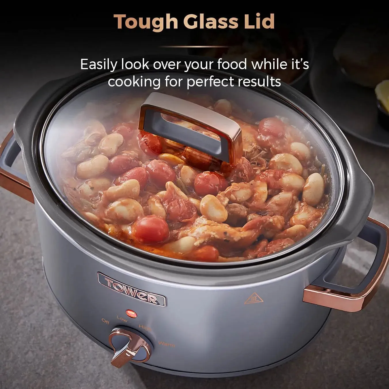 Tower Cavaletto 3.5L Slow Cooker Grey