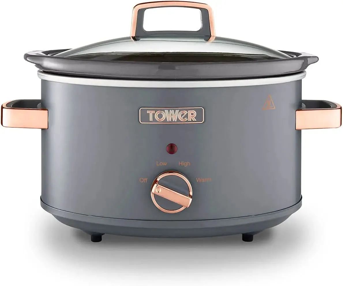 Tower Cavaletto 3.5L Slow Cooker Grey
